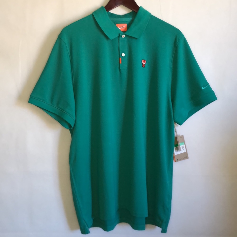 Men's Nike Golf Tiger Woods "Frank" Polo 2020 Green Masters